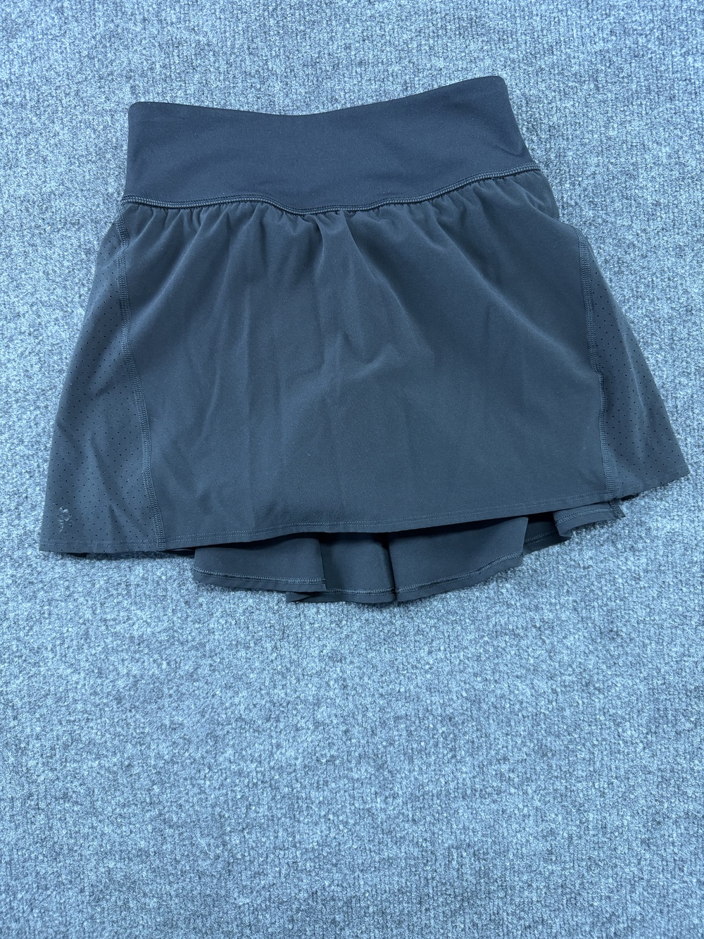 Spanx Skort Womens XS Black Get Moving Athletic Built In Shorts Zip Pocket